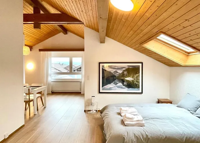 Relaxed Loft Between & Mountains דירה Leissigen
